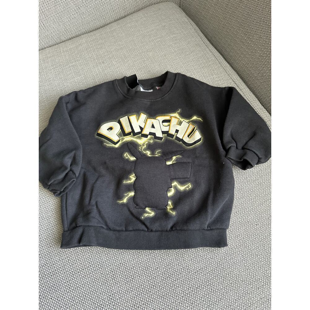 Zara PIKACHU POKÉMON SWEATSHIRT size‎ 9-12 months